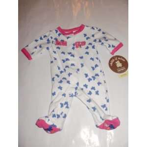    Carters Sleep & Play Pajamas   Butterfly Print  Preemie Baby