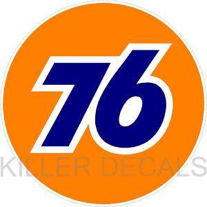 12 UNION 76 GASOLINE GAS PUMP OIL TANK DECAL by Unocal  