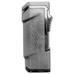   62 Double Flame Lighter and Punch Cutter   Gunmetal