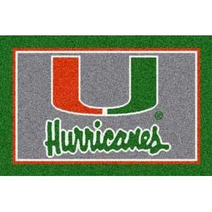  Miami Hurricanes 5 x 8 Team Door Mat