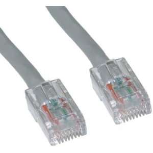  CAT5E, UTP, Crossover, Bootless, 350MHz, Gray, 14 ft 