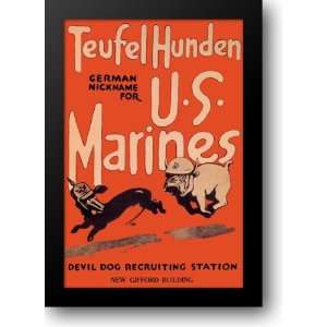  Teufel Hunden German Nickname for U.S. Marines 24x33 