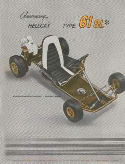 Vintage & Rare 1960 Percival Hellcat 61 SL Go Kart Ad  