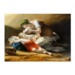  Hagar giving Ishmael Water by Charles paul Landon . Art 