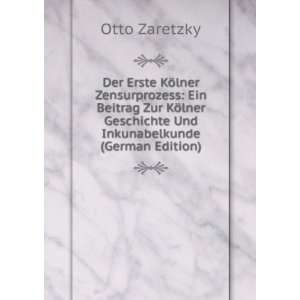   Geschichte Und Inkunabelkunde (German Edition) Otto Zaretzky Books