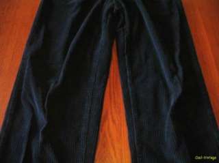 Mens Casual UNION BAY size 33 x 32 Black Corduroy Pants Trousers 
