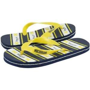  Michigan Wolverines Flip Flops  Adult Size Extra Small 
