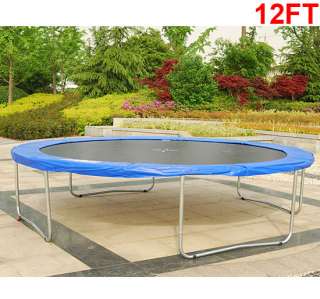 New 12 FT Round Trampoline With Pad Cover Exercise Fitness  