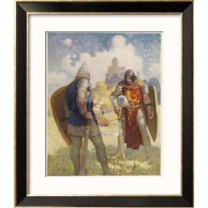  Sir Lancelot Challenges Sir Tarquin Who Has Imprisoned 