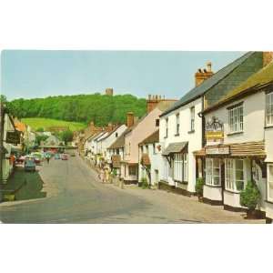   Main Street with the Yarn Market   Dunster England UK 
