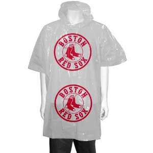  MLB Boston Red Sox White Short Sleeve Poncho Sports 