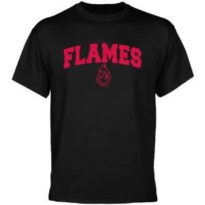 UIC Flames Black Mascot Arch T shirt 
