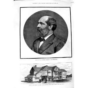  1881 JAMES GARFIELD PRESIDENT AMERICA LONG BRANCH HOUSE 