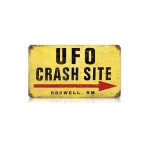  UFO Crash Site Metal Sign