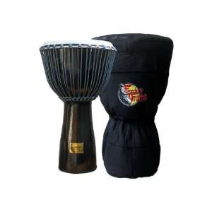  Midnight Sky Fiberglass Djembe w/ Bag by Freedom Drums 24 