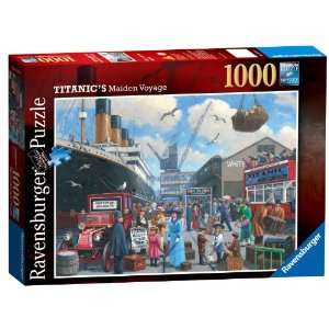    Titanic Maiden Voyage 1000 Piece Jigsaw Puzzle Toys & Games
