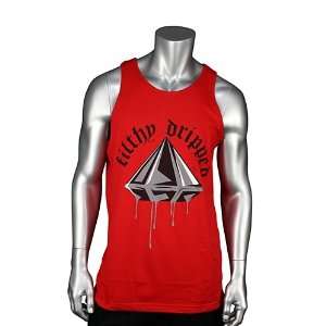 Filthy Dripped Jewels Tank Top Red. Size  Sports 