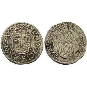  Hungary, Louis II (Lajos II), 1516   1526; Silver Denar 