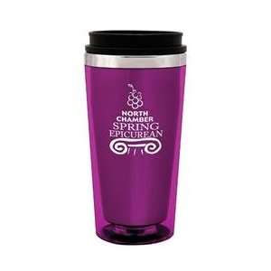  8032    16 oz. Purple Steel City Camino Tumbler Kitchen 