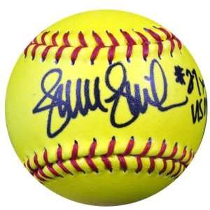 Jennie Finch Autographed Mizuno Softball 04 USA Gold MLB Holo