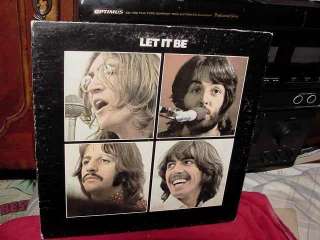 BEATLES 1970 LET IT BE LP RED APPLE LABEL AR 34001 PHIL SPECTOR W/BELL 