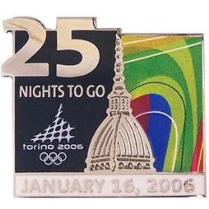  Torino 2006 Olympics 25 Night To Go Pin Sports 
