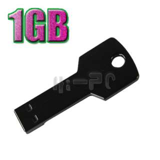 1GB 1G Metal Key USB 2.0 Flash Memory Drive Thumb Black  