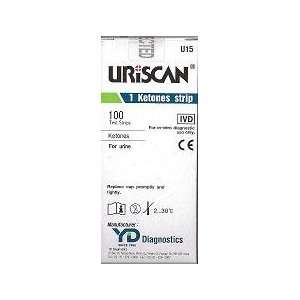     Uriscan Urine Test Strips, Biosys   Model U15   Vial of 100 strips