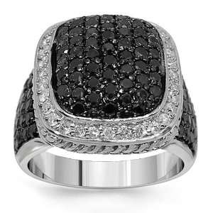   Mens Diamond Ring with Black Diamonds 6.50 Ctw Avianne & Co Jewelry