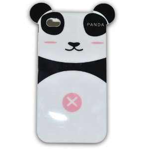 com Panda TPU Soft Case for Apple Iphone 4g (At&t Only) Jc082b + Free 