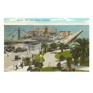  Pleasure Pier, Santa Monica, California Giclee Poster 
