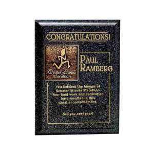 Squire Green   8 x 10   Award plaque with an etched metal plate 
