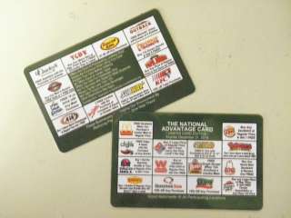 DISCOUNT FAST FOOD RESTAURANT COUPON CARD MOTHERS DAY SPECIAL *BUY 1 