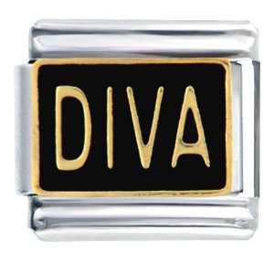  Diva Italian Charms Bracelet Link Pugster Jewelry