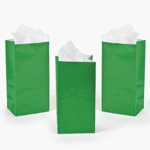  Mini Treat Bags   Green   Party Favor & Goody Bags & Paper 