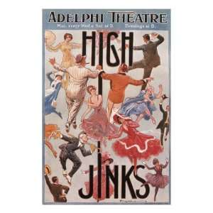  High Jinks at theelphe Theatre, c.1916 Giclee Poster Print 