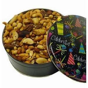 Celebrate Mixed Nut Tin  Grocery & Gourmet Food