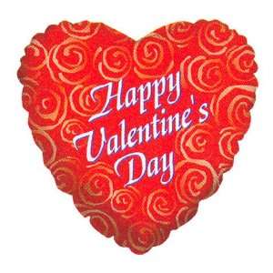  18 Valentine Red Twirls Silver Lining Toys & Games