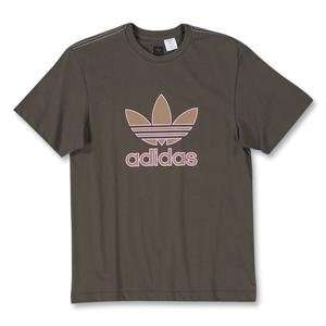  adidas Trefoil Soccer T Shirt (Brown)