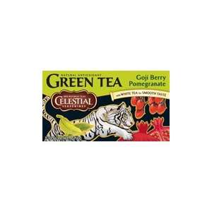 Goji Berry Pomergranate Green Tea   Natural Antioxidants, 20 bag