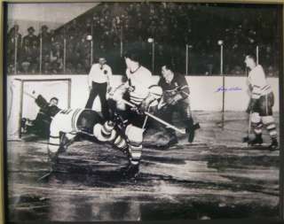 BILL BARILKO GOAL 16 X 20 SIGNED BY HARRY WATSON  