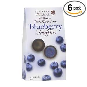 Harvest Sweets Dark Chocolate Truffles, Blueberry, 2.6 Ounce (Pack of 
