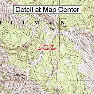  USGS Topographic Quadrangle Map   China Cap, Oregon 