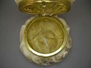 Vintage Antique CF Monroe Wavecrest Glass Dresser Jewelry Box Jar 