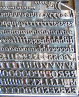 Antique Metal Letterpress Printing Type 36pt Cheltenham Bold Italic 