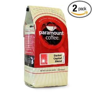 Paramount Coffee Darker Capital Blend, Ground, 12 Ounce (Pack of 2 