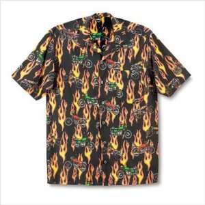 Motorcycle Mens Camp Shirt   XXL   Style 38767 