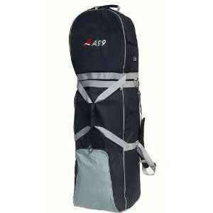  T03 A99 Golf Bag Travel Cover Wheeled Rolling New Black 