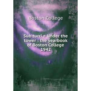  Sub turri  Under the tower  the yearbook of Boston 