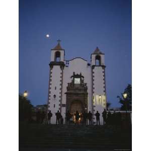  A Group of Musicians Perform Outside San Antonio Church at 